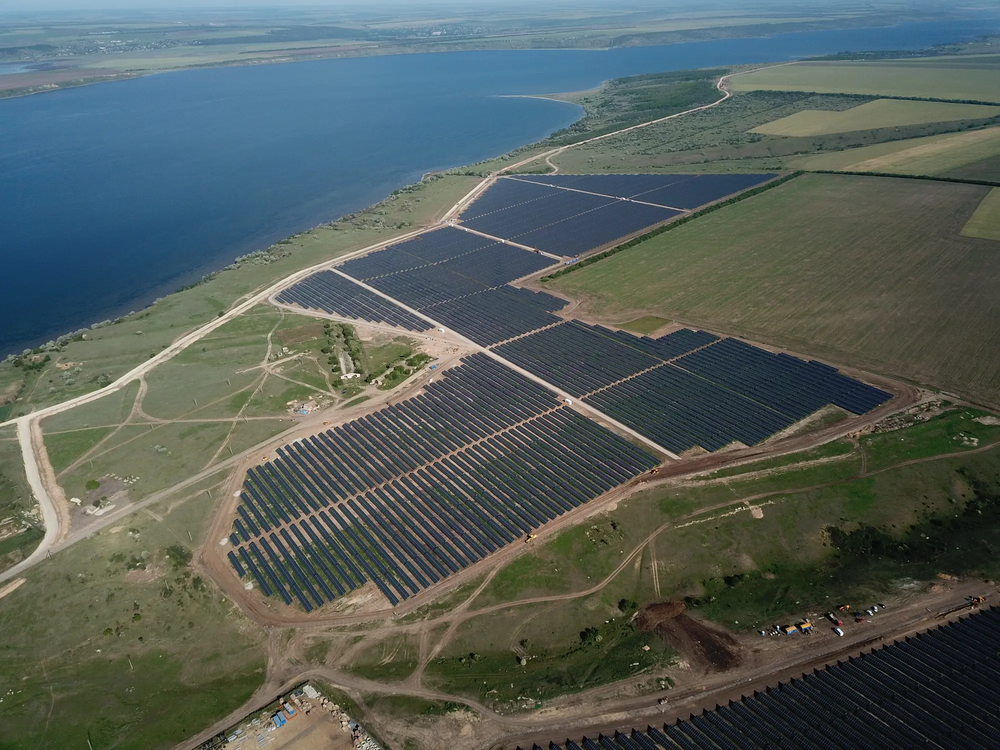 Aerial PV plant